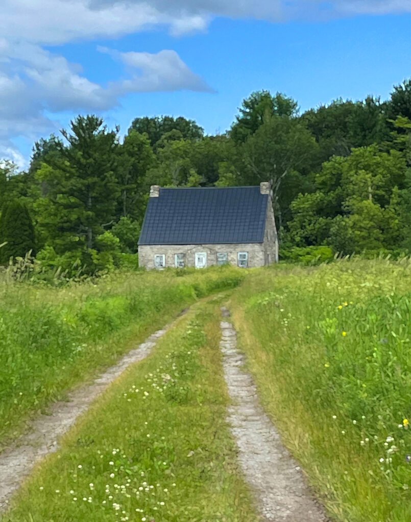 quaint house on path